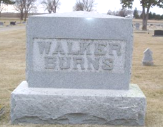 Edith Walker Burns Headstone