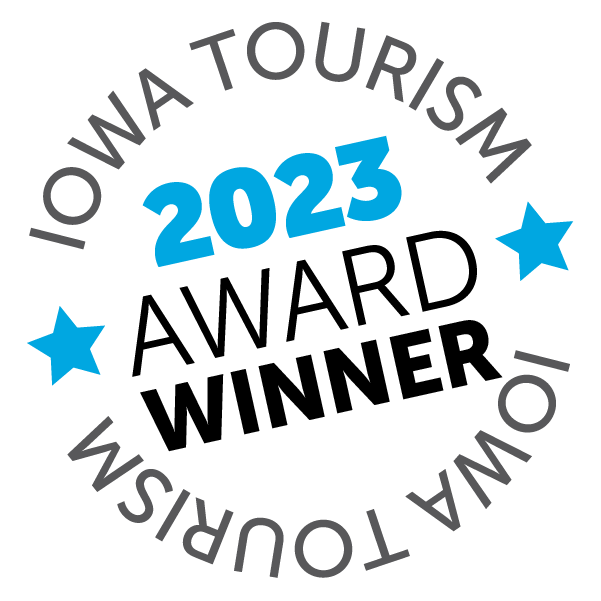 Iowa Tourism Award Winner logo